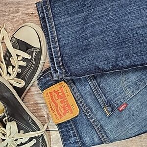 NEW LEVI'S 514 FIVE POCKET BUTTON FLY DENIM BLUE JEANS